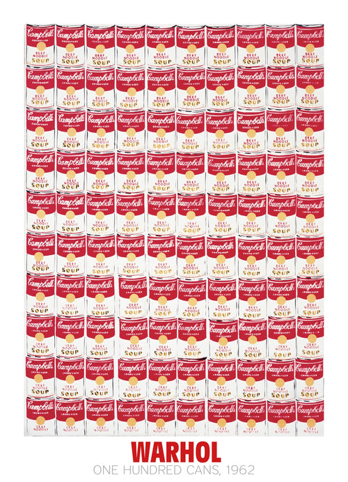 Andy Warhol One Hundred Cans 1962 Kunstdruk 65x90cm | Yourdecoration.nl