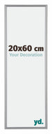 Annecy Kunststof Fotolijst 20x60cm Zilver Voorzijde Maat | Yourdecoration.nl