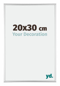 Austin Aluminium Fotolijst 20x30cm Zilver Hoogglans Voorzijde Maat | Yourdecoration.nl