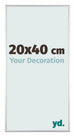 Austin Aluminium Fotolijst 20x40cm Zilver Mat Voorzijde Maat | Yourdecoration.nl