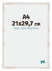 Catania MDF Fotolijst 21x29 7cm A4 White Wash Maat | Yourdecoration.nl