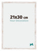 Catania MDF Fotolijst 21x30cm White Wash Maat | Yourdecoration.nl