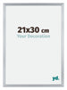 Catania MDF Fotolijst 21x30cm Zilver Maat | Yourdecoration.nl