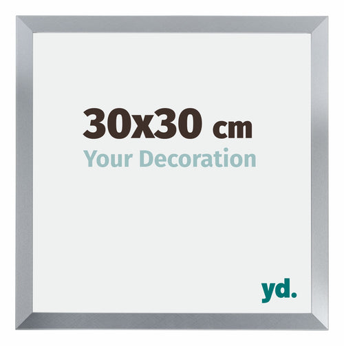 Catania MDF Fotolijst 30x30cm Zilver Maat | Yourdecoration.nl