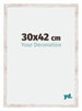 Catania MDF Fotolijst 30x42cm White Wash Maat | Yourdecoration.nl