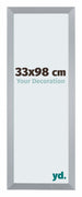 Catania MDF Fotolijst 33x98cm Zilver Voorzijde Maat | Yourdecoration.nl