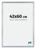 Catania MDF Fotolijst 42x60cm Zilver Maat | Yourdecoration.nl