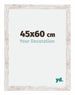 Catania MDF Fotolijst 45x60cm White Wash Maat | Yourdecoration.nl