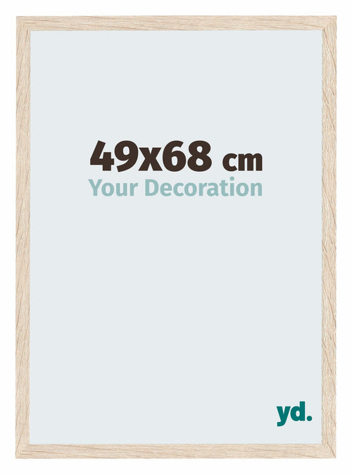 Catania MDF Fotolijst 49x68cm Eiken Voorzijde Maat | Yourdecoration.nl