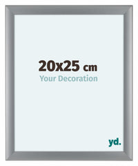 Como MDF Fotolijst 20x25cm Zilver Mat Voorzijde Maat | Yourdecoration.nl