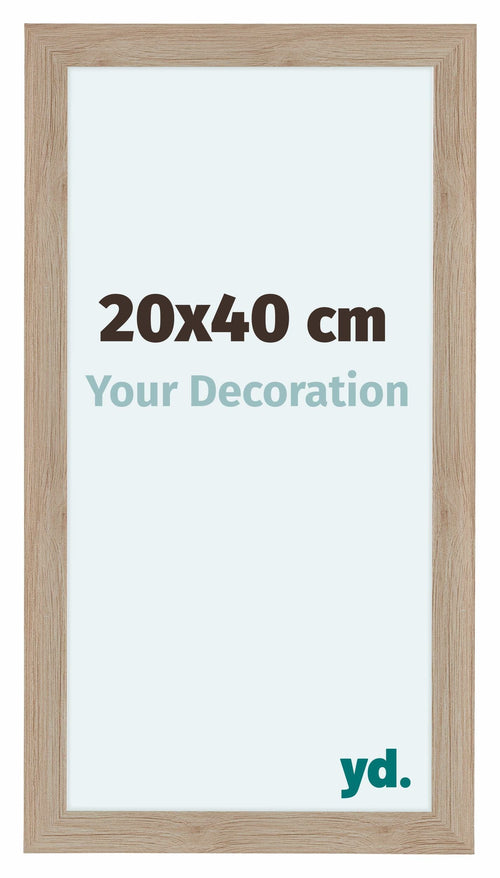 Como MDF Fotolijst 20x40cm Eiken Licht Voorzijde Maat | Yourdecoration.nl