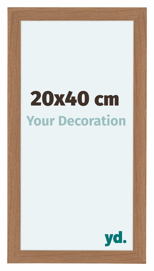 Como MDF Fotolijst 20x40cm Notenhout Licht Voorzijde Maat | Yourdecoration.nl