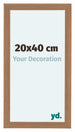 Como MDF Fotolijst 20x40cm Notenhout Licht Voorzijde Maat | Yourdecoration.nl