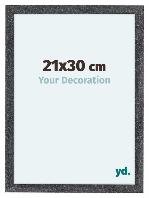 Como MDF Fotolijst 21x30cm Grijs Geveegd Voorzijde Maat | Yourdecoration.nl