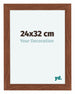 Como MDF Fotolijst 24x32cm Walnoot Voorzijde Maat | Yourdecoration.nl