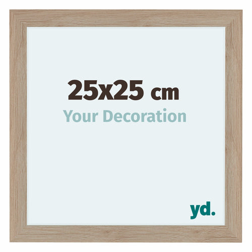 Como MDF Fotolijst 25x25cm Eiken Licht Voorzijde Maat | Yourdecoration.nl