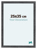 Como MDF Fotolijst 25x35cm Grijs Geveegd Voorzijde Maat | Yourdecoration.nl