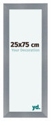 Como MDF Fotolijst 25x75cm Aluminium Geborsteld Voorzijde Maat | Yourdecoration.nl