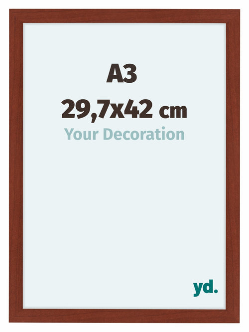 Como MDF Fotolijst 29 7x42cm A3 Kersen Voorzijde Maat | Yourdecoration.nl