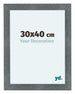 Como MDF Fotolijst 30x40cm Ijzer Geveegd Voorzijde Maat | Yourdecoration.nl