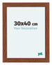 Como MDF Fotolijst 30x40cm Notenboom Voorzijde Maat | Yourdecoration.nl