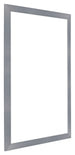 Como MDF Fotolijst 30x42cm Aluminium Geborsteld Voorzijde Schuin | Yourdecoration.nl
