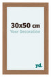 Como MDF Fotolijst 30x50cm Notenhout Licht Voorzijde Maat | Yourdecoration.nl