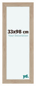 Como MDF Fotolijst 33x98cm Eiken Licht Voorzijde Maat | Yourdecoration.nl