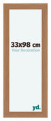 Como MDF Fotolijst 33x98cm Notenhout Licht Voorzijde Maat | Yourdecoration.nl