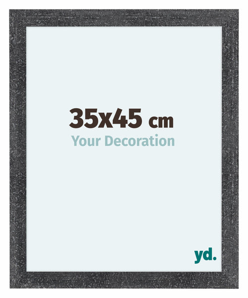 Como MDF Fotolijst 35x45cm Grijs Geveegd Voorzijde Maat | Yourdecoration.nl