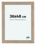Como MDF Fotolijst 36x48cm Eiken Licht Voorzijde Maat | Yourdecoration.nl