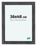 Como MDF Fotolijst 36x48cm Grijs Geveegd Voorzijde Maat | Yourdecoration.nl