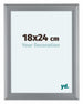 Como MDF Fotolijst 36x48cm Zilver Mat Voorzijde Maat | Yourdecoration.nl