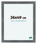 Como MDF Fotolijst 36x49cm IJzer Geveegd Voorzijde Maat | Yourdecoration.nl