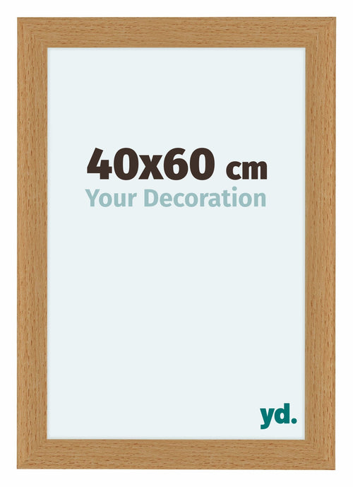 Como MDF Fotolijst 40x60cm Beuken Voorzijde Maat | Yourdecoration.nl