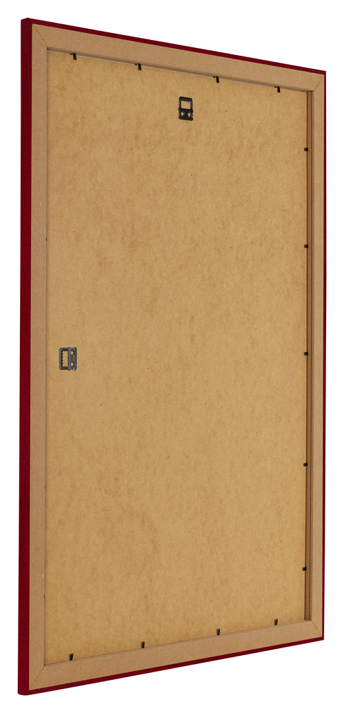 Como MDF Fotolijst 42x60cm Wijnrood Geveegd Achterzijde Schuin | Yourdecoration.nl