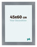 Como MDF Fotolijst 45x60cm Aluminium Geborsteld Voorzijde Maat | Yourdecoration.nl
