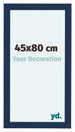 Como MDF Fotolijst 45x80cm Donkerblauw Geveegd Voorzijde Maat | Yourdecoration.nl