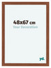 Como MDF Fotolijst 48x67cm Walnoot Voorzijde Maat | Yourdecoration.nl
