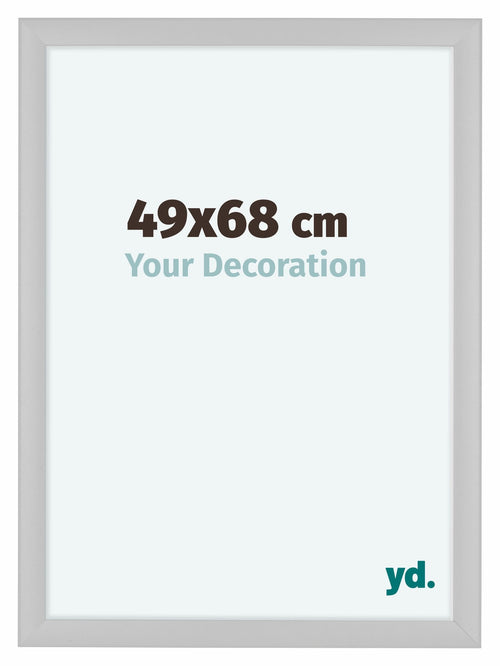Como MDF Fotolijst 49x68cm Wit Hoogglans Voorzijde Maat | Yourdecoration.nl