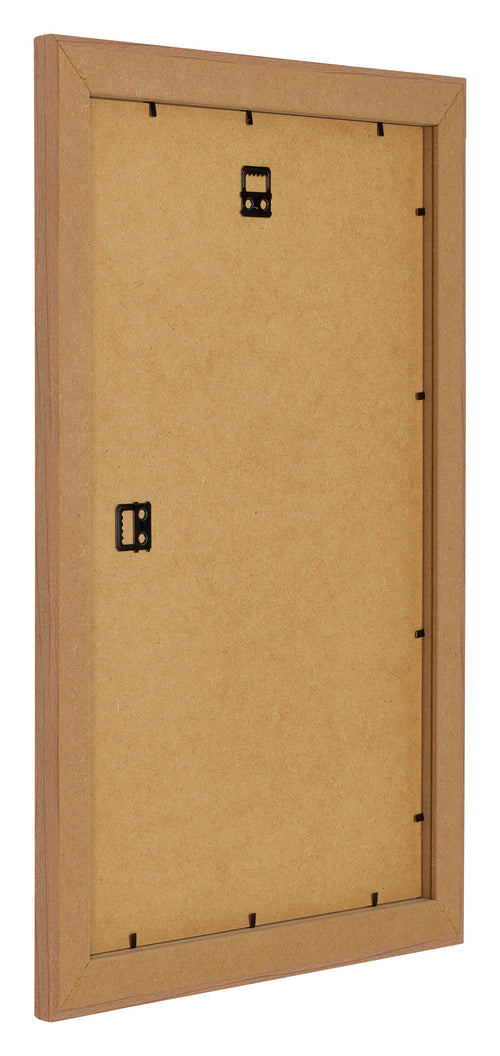 Como MDF Fotolijst 50x75cm Notenhout Licht Achterzijde Schuin | Yourdecoration.nl