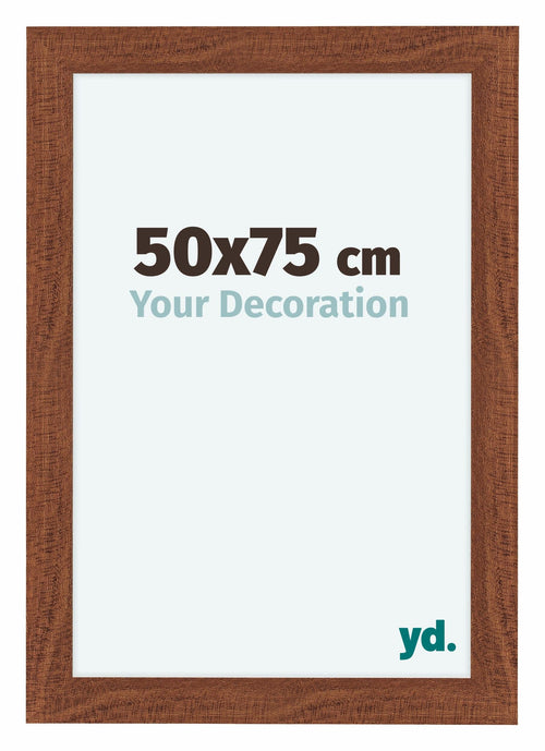 Como MDF Fotolijst 50x75cm Walnoot Voorzijde Maat | Yourdecoration.nl