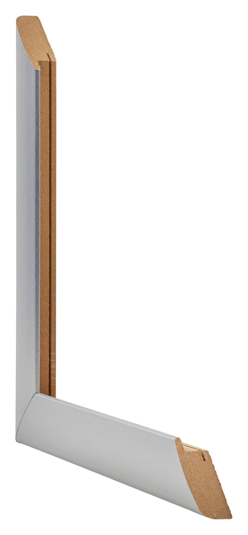 Como MDF Fotolijst 55x65cm Aluminium Geborsteld Doorsnede | Yourdecoration.nl