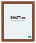 Como MDF Fotolijst 56x71cm Notenboom Voorzijde Maat | Yourdecoration.nl