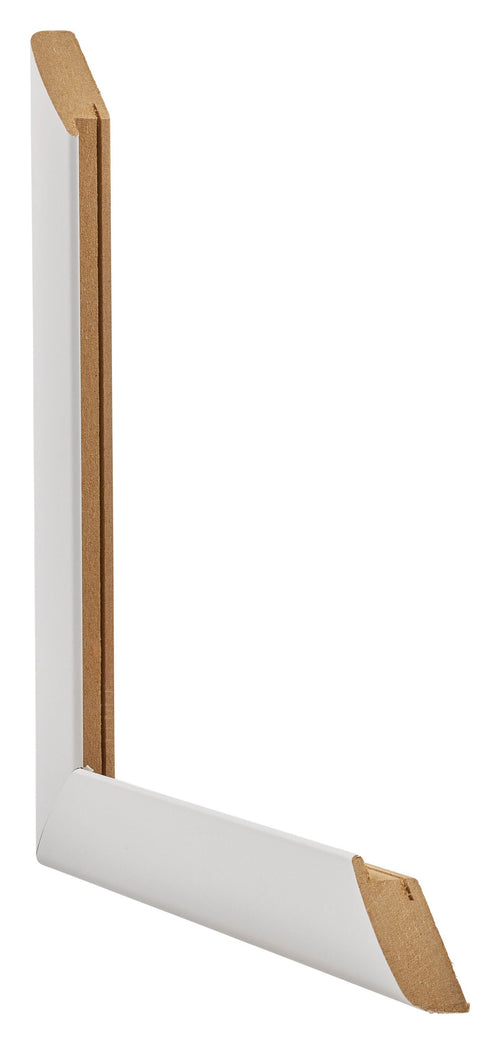 Como MDF Fotolijst 68x98cm Wit Mat Doorsnede | Yourdecoration.nl