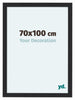 Como MDF Fotolijst 70x100cm Zwart Houtnerf Voorzijde Maat | Yourdecoration.nl