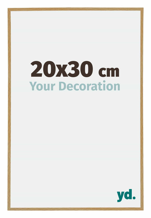 Evry Kunststof Fotolijst 20x30cm Beuken Licht Voorzijde Maat | Yourdecoration.nl