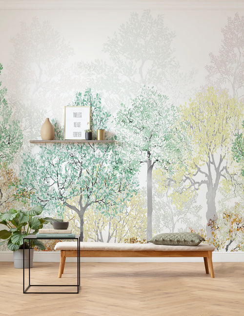Fotobehang Bright Rainbow 350x250cm FLX7 027 Sfeer | Yourdecoration.nl