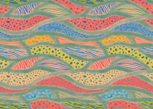 Fotobehang Wave Symphony 350x250cm FLX7 023 | Yourdecoration.nl