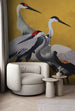 Fotobehang Yellow Cranes 200x250cm Komar FLX4 053 Sfeer | Yourdecoration.nl